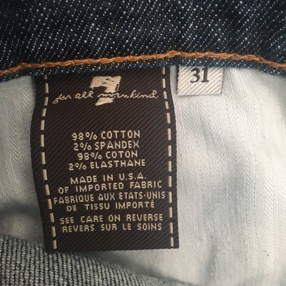 7 FOR ALL MANKIND Bootcut Jeans 31, Medium Wash - Picture 5 of 7